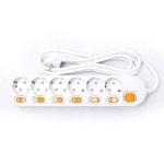 이월드 개별 6구 멀티탭 3호 2.5M 멀티콘센트 전기코드 : 놀자팡