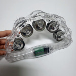 LED 4색 광탬버린 코인 동전 노래방용 템버린 행사 이벤트 파티용 노래교실 파티 소품 발광 : 우림미디어