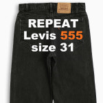 빈티지 리바이스 555 오렌지탭 흑청 90s USA(31 사이즈) 일자 청바지 [REPEAT LAB]리피트랩 : REPEAT LAB