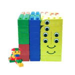 블록완구 블록에듀 세트 (75pcs) / 듀플로형 창의 블록 - 학교/돌봄/늘봄교실용 24년 형 : 빅트리몰