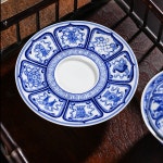 다도코리아 170cc 수회 전수공 청화 팔보길향 개완 차완 다완 삼재개완 : 다도코리아