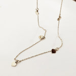 14k 18k 하트 참 체인 목걸이 여자 금 초커 : 오르퀸