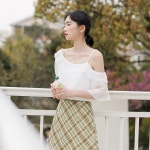짧은 소매 화이트 쉬폰 셔츠 여성 여름 섹시한 스큐 칼라 끈이 없는 블라우스, 소녀 프레피 스타일 달콤한 캐주얼 탑스 H9173 : 케이만상객주