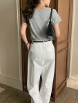 메이세븐 투웨이 티셔츠, 와플티 앞뒤 착용 가능 반팔 티셔츠 3color : 버터프레즐마켓