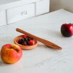 고급 티크 나무 우드 파스타 포크 : 주식회사대원코퍼레이션