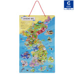 (가베가족) 몬테소리플러스 마그넷 우리나라지도 퍼즐 KS4230 : 가베가족