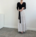 하프 도트 랩 원피스 : 제이드메르