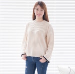 [더깔롱] 루즈핏 와이드 소매 니트 : 영웨어