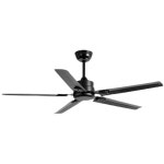 거실 실링팬 우드 LED 대형 무선 소형 조명 높은 바람 침묵 스테인레스 스틸 천장 홈 : 하우지엄