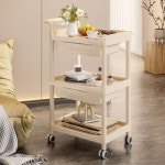 미용실 트롤리 웨건 카트 원목 철제 드레싱 뷰티 살롱 특수 가정용 이동식 스토리지 랙 스 : 하우지엄