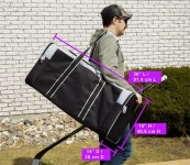 Jetstream 튼튼한 멀티 포켓 내구성 스포츠 체육관 장비 여행 더플 백 XL 914cm 블랙 36IN : smart77