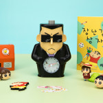 짱구 흑곰 알람 시계 탁상 인테리어 수지 피규어 캐릭터 크레용 신짱 굿즈 : 덕질메이트