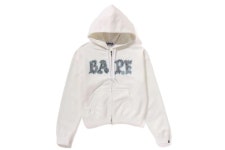 [베이프정품] 일부 국내배송 레이디스 우먼 베이프 크리스탈 스톤 베이프 집업 후드 BAPE CRYSTAL STONE BAPE ZIP HOODIE... 