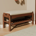 슈벤치 수납 벤치 의자 신발장 현관 교환 집 입구 원목 착용 작고 좁은 아파트 일체형 좌 : 하우지엄