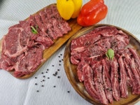 국내산 1등급 육우 소고기 한상 모둠 1kg 등심 채끝 갈비살 살치살 한우모듬 : 준푸드농수산