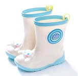 마이멜로디 입체 페이스 화이트 레인부츠 산리오 아동 장화 유아 어린이 아기 아이 : 단뽀뽀