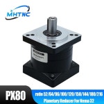 유성 감속기 DC 모터 감속기 비율, Nema32 스텝퍼 모터용, PX80, 52, 64, 96, 100, 120, 150, 144, 180/216 입력, 19mm 출력, 16mm... 