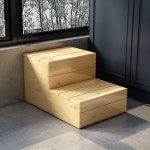 나무발판 원목 40x60x32cm 발받침 반려견 캠핑 강아지 소형 베란다 욕실 다용도 : 보쎄도쎄