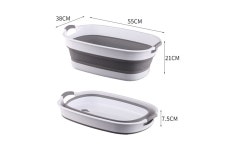 대형 접이식 대야 폴딩 고무 다라이 물빠짐 기능 : 우양기프트몰