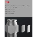 304 스테인리스 스틸 공압 호스 피팅 PC PCF PL PLF PB 에어 튜브 커넥터 18 14 38 12 BSP 퀵 릴리스 파이프 피팅 : 글로벌바이에이블