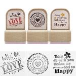 데이투 스탬프 3p 브라운 스탬프놀이 도장 문구용품 찍기놀이 : DayTwo