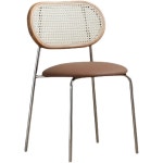 라탄 의자 카페 원목 스툴 라운지 체어 야외 등나무 식탁과 와비사비 스타일 가정용 등받이 : 하우지엄