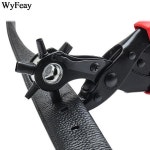 가죽 구멍 펀치를위한 가죽 구멍 펀치를위한 Leathercraft 종이 펀치 시계 바느질 플라이어 천공기 구멍 뚫는 사람 가죽 공예 도구... 
