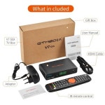 GTMEDIA HD 위성 수신기 DVBS S2 S2X H2658 비트 AVS CCMACMVCM 멀티 스트림 T2MI USB 와이파이 지원 V7 S5X 1080P : 글로벌바이에이블