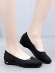 여성용 미끄럼 스텔레토힐 방지 웨지 천 신발 부드러운 바닥 블랙 공구 작업 페달 봄 및 : 벌스토어st