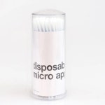 마이크로 속눈썹 연장 면봉 100p 브러쉬 부자재 일회용 미세 재료 헤어샵 미용 반영구 면봉-02 : 준더유통