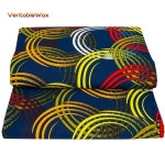 원단 퍼원단 6 야드 3 레드 블랙 컬러 앙카라 바느질 드레스 24FS1482 : 최상사store