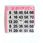 United Novelty 싱글페이스 빙고 종이카드 1장 500매 팩 컬러핑크 테두리 : P G E N T