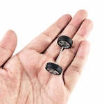 4pcs 143 타이어와 2pcs 차축 휠 외경 17.4mm 너비 6.3mm 직경 1.5mm 1/43 자동차 모델 : 마켓일구팔팔