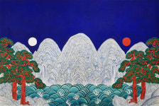 일월오봉도(日月五峯圖)  모사작 : 피씨방 아트워크샾