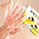 일회용위생장갑 요리비닐장갑 주유소폴리글러브 50매 100매 : 쉬운 마켓