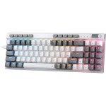 레이저 게이밍 키보드 적축 축교환 Redragon K655 75 RGB 유선 기계식 게임 키보드, 78키 핫스왑 키보드(알루미늄 커버 보드 포함)... 