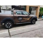 GWM Poer Great Wall Pao 자동차 펜더 플레어 블랙 링클 휠 아치 키트 픽업 머드 가드 트럭 자동차 액세서리 머드 가드 : 더큰행복6