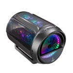 본체 케이스 원통형 특이한 프레임 컴퓨터 튜닝 블랙 팬 데스크탑 커스텀 감성 게이밍 조립 심플 PC 라운드 : shoppingmon