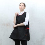 AP-050 폴리 블랙 사이드 포켓 원피스 식당 프랜차이즈 업소용 단체 홀 유니폼 : 참존어패럴