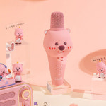 끌림데이 귀여운 휴대용 블루투스 노래방 마이크 무선 스피커 : 끌림데이