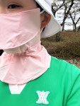 핑크팡 아이스쿨 목둘레 UV 여성골프마스크 자외선차단 얼굴햇빛가리개 : 핑크팡의 마켓