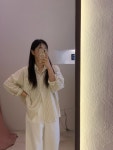 스트라이프 루즈핏 간절기 셔츠 : 비웜