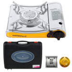 SUNTOUCH 안전인증 95MM 대형화구 화력좋은 휴대용 가스렌지 야외용 식당용 고화력 휴대 가스레인지 ST002A : 동글이 마켓