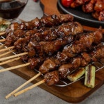 태림 숯불직화닭꼬치 전자렌지 조리가능 80g x 15꼬치 데리야끼맛 : 푸딧