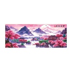 실십자수 동쪽 퍼플 무릉도원 꿈의 마을 도안 세트 패키지 자연 풍경 : 라스트비긴