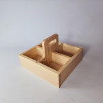 4칸손잡이낮은쟁반 목공체험교구 만들기재료 DIY KIT 소나무공작소 : 소나무공작소