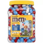 [리미티드 스낵] 초콜릿 벌크 앰앤앰 | M&Ms Milk Chocolate Patriotic Mix Jar : 해리스컨셉