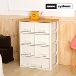 모아시스템즈 우드베이비3단 트윈3단 서랍장 수납장 플라스틱서랍장 정리함 : 모아시스템즈