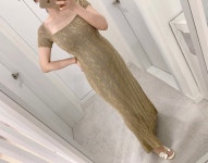 스퀘어넥 꽈배기 니트 롱 원피스 무료배송(3color) : La:mood 라무드