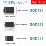 LoCNService SOD123 3000PCS BAV16W T6 A8 BAV20W T2 T3  고 SMD 1206 : 폼므컴퍼니
